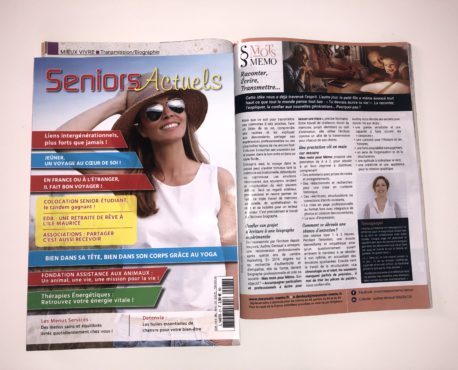 Le magazine Seniors Actuels parle de mes biographies !